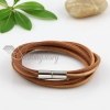 double layer magnetic buckle genuine leather bracelets design G