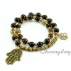 om bracelet ohm jewelry double layer wrap bracelets semi precious stone beaded bracelets prayer beads inspired design B