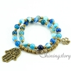 om bracelet ohm jewelry double layer wrap bracelets semi precious stone beaded bracelets prayer beads inspired design L