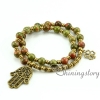om bracelet ohm jewelry double layer wrap bracelets semi precious stone beaded bracelets prayer beads inspired design C