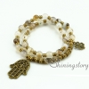 om bracelet ohm jewelry double layer wrap bracelets semi precious stone beaded bracelets prayer beads inspired design I