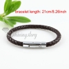 elegant genuine leather bracelets jewelry design A