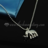 elephant pendant 925 sterling silver plated necklaces jewelry silver