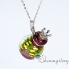 essential oil diffuser necklace wholesale handcrafted glass scent necklace design D