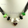 european charms necklaces with crystal large hole beads design C