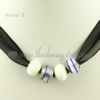european charms necklaces with murano glass beads design B