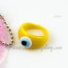 evil eye lampwork murano glass finger rings jewelry yellow