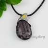 fancy color dichroic foil glass necklaces with pendants jewelry jewellery silver plated design B