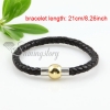 fashion magnetic buckle genuine leather bracelets design A
