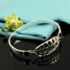 filigree 925 sterling silver plated snap bangles bracelets jewelry silver