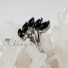 fire semi precious stone natural agate amethyst finger rings jewelry design B