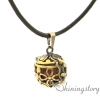 flower aromatherapy necklace diffuser locket wholesale diffuser jewelry aromatherapy necklace diffuser pendant design F