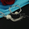 flower rose tassel necklaces and bracelets jewelry sets silver