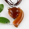 fox lampwork murano glass necklace pendants jewellery brown