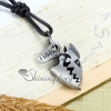 genuine leather antiquity silver fish star pendant adjustable long necklaces design C