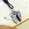genuine leather antiquity silver fish star pendant adjustable long necklaces design D