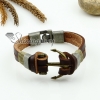 genuine leather charm wristbands toggle anchor bracelets unisex design D