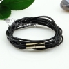 genuine leather double layer wrap bracelets sport wristbands for men and women unisex jewelry design I
