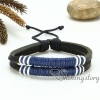 genuine leather drawstring bracelets wristbands charm bracelets adjustable bracelets woven bracelet design D
