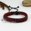 genuine leather drawstring wrap bracelets design F