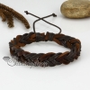 genuine leather drawstring wrap bracelets design B