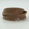 genuine leather freshwater pearl double layer wrap slake bracelets wristbands bracelets design B