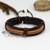 genuine leather multi layer drawstring wrap bracelets design D