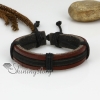 genuine leather multi layer drawstring wrap bracelets design F