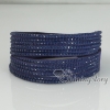 genuine leather rhinestone double layer wristbands slake bracelets wrap bracelets design A