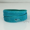 genuine leather rhinestone double layer wristbands slake bracelets wrap bracelets design D