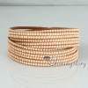 genuine leather rhinestone double layer wristbands slake bracelets wrap bracelets design H