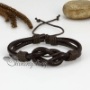 genuine leather three layer triple layer drawstring wrap bracelets design C