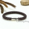 genuine leather woven bracelet wristbands bracelets magnetic buckle snap bracelets for men and women design B