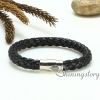 genuine leather woven bracelet wristbands bracelets magnetic buckle snap bracelets for men and women design D