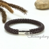 genuine leather woven bracelet wristbands bracelets magnetic buckle snap bracelets for men and women design E