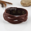 genuine leather woven buckle wristbands bracelets unisex design B