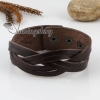 genuine leather woven buckle wristbands bracelets unisex design A