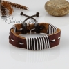 genuine leather wrap wristbands adjustable drawstring bracelets unisex design B