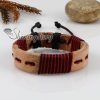 genuine leather wrap wristbands adjustable drawstring bracelets unisex design D