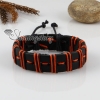 genuine leather wrap wristbands adjustable drawstring bracelets unisex design E