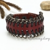 genuine leather wristbands handmade leather bracelets with buckle gothic punk style bracelets bracelets design B