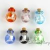 glass vial for pendant necklace miniature hand blown glass bottle charms jewellery empty vial necklace assorted