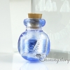 glass vial for pendant necklace miniature hand blown glass bottle charms jewellery empty vial necklace design A