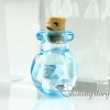 glass vial for pendant necklace miniature hand blown glass bottle charms jewellery empty vial necklace design B