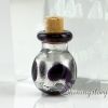 glass vial for pendant necklace miniature hand blown glass bottle charms jewellery empty vial necklace design C