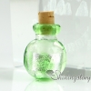 glass vial for pendant necklace miniature hand blown glass bottle charms jewellery empty vial necklace design D