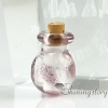 glass vial for pendant necklace miniature hand blown glass bottle charms jewellery empty vial necklace design E