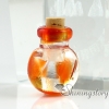 glass vial for pendant necklace miniature hand blown glass bottle charms jewellery empty vial necklace design F