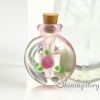 glass vial pendant for necklace pet urns jewelry ashes memorial jewelry for ashes design D
