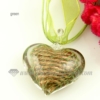 glitter heart lines lampwork murano glass necklaces pendants jewelry green